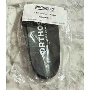 Betterstep Betterform Low‎ Profile Deluxe Dress Shoe Orthotic Womens 9 Black New
